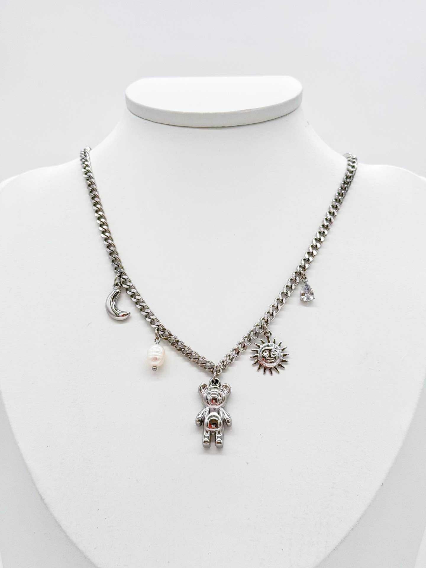 Collana taddy sole e luna