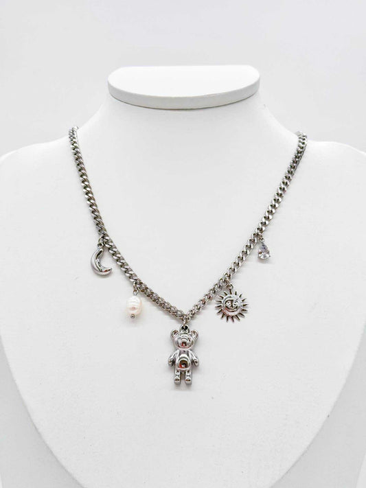 Collana taddy sole e luna